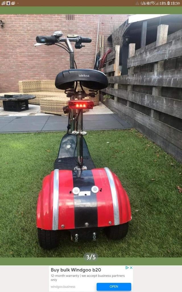 Elektrische step met zitje - Comfortabel en snel, Ophalen, Gebruikt, Elektrische step (E-scooter), Onbekend