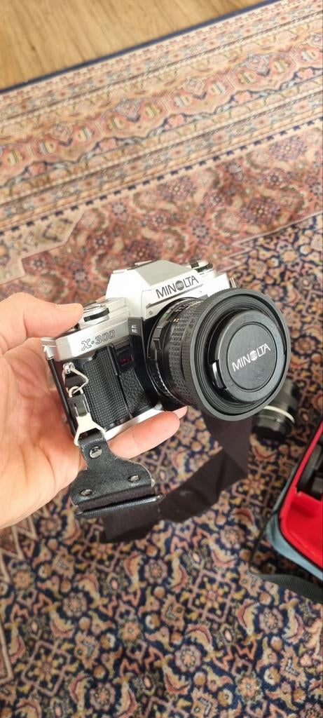 Minolta spiegelreflexcamera met diverse lenzen (moet nu weg), Audio, Tv en Foto, Fotocamera's Analoog, Ophalen of Verzenden, Gebruikt
