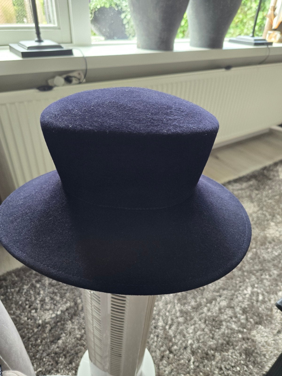 Donkerblauwe hoed van Philip Somerville, Kleding | Dames, Hoeden en Petten, Philip Somerville, Hoed, Zo goed als nieuw, One size fits all