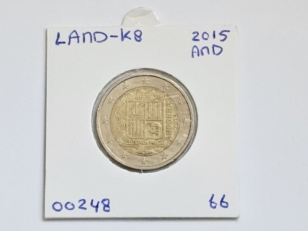2-euromunt Andorra (AND) 2015 Koers LAND-K8, Ophalen of Verzenden, Overige landen, 2 euro, Losse munt