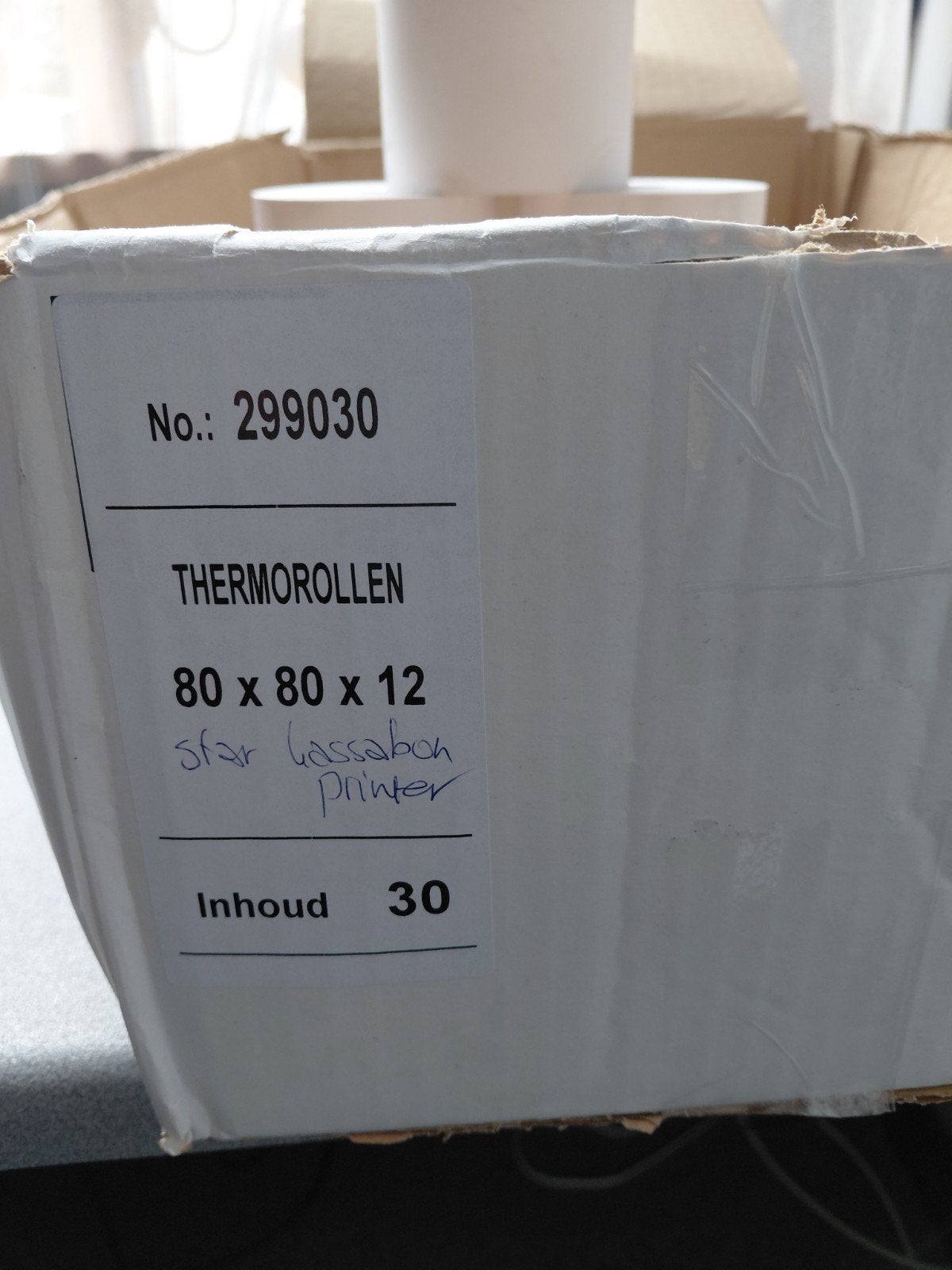 Thermische papierrollen kassabonprinter, Ophalen
