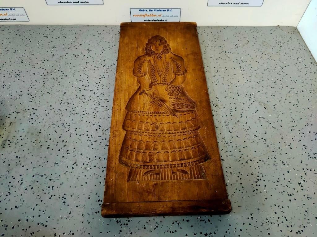 Speculaas plank met figuur aan beide kanten, Antiek en Kunst, Antiek | Keukenbenodigdheden, Ophalen of Verzenden