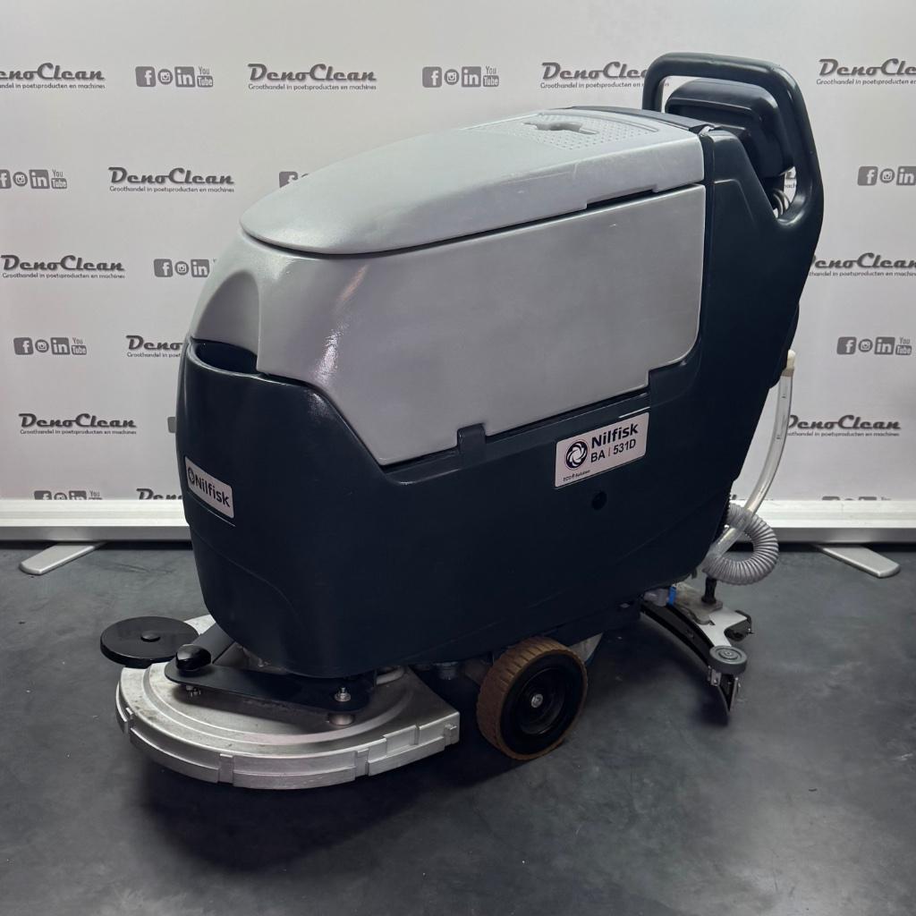 Nilfisk BA 531D schrobzuigmachine, Doe-het-zelf en Verbouw, Reinigingsmachines, Gebruikt, Schrobmachine, DenoClean, Ophalen of Verzenden