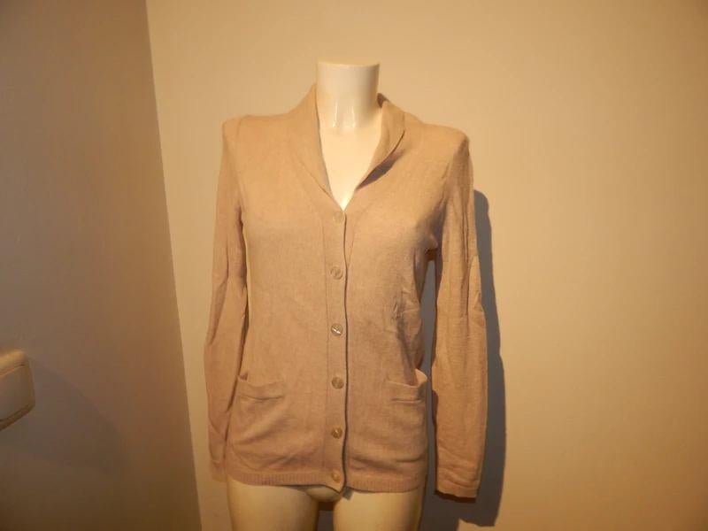 Royal Cashmere heerlijk zacht vest 100% cashmere 36/38, Beige, Ophalen of Verzenden, Zo goed als nieuw, Maat 36 (S)