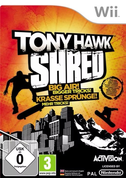 Nintendo Wii Tony Hawk Shred, Spelcomputers en Games, Games | Nintendo Wii, Nintendo, Nintendo, 1 speler, Ophalen of Verzenden