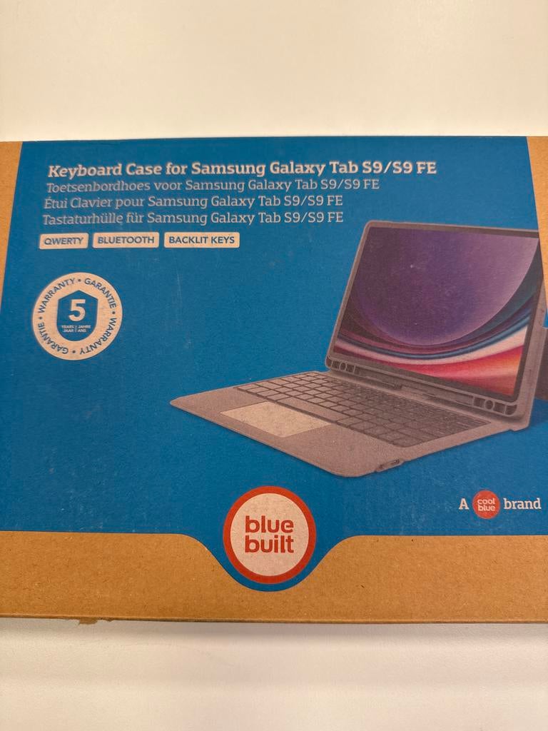 Nieuwe Tablethoes met toetsenbord voor Samsung S9 S9FE, Onbekend, 11 inch, Nieuw, Bescherming voor- en achterkant