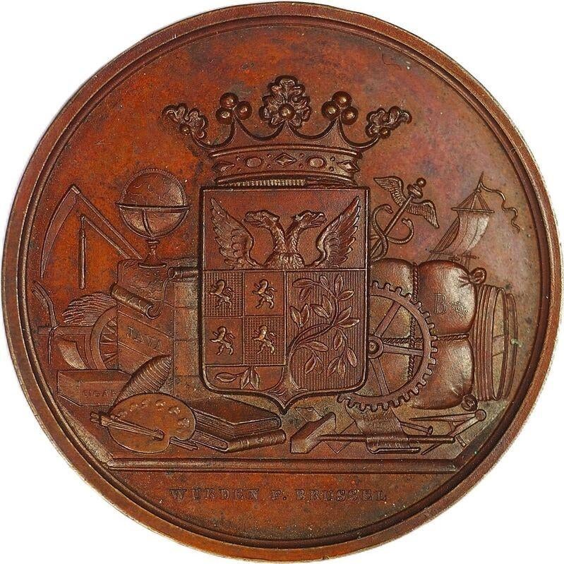 1e Provinciale Tentoonstelling Nijverheid ’s-Hertogenbosch, Postzegels en Munten, Penningen en Medailles, Ophalen of Verzenden