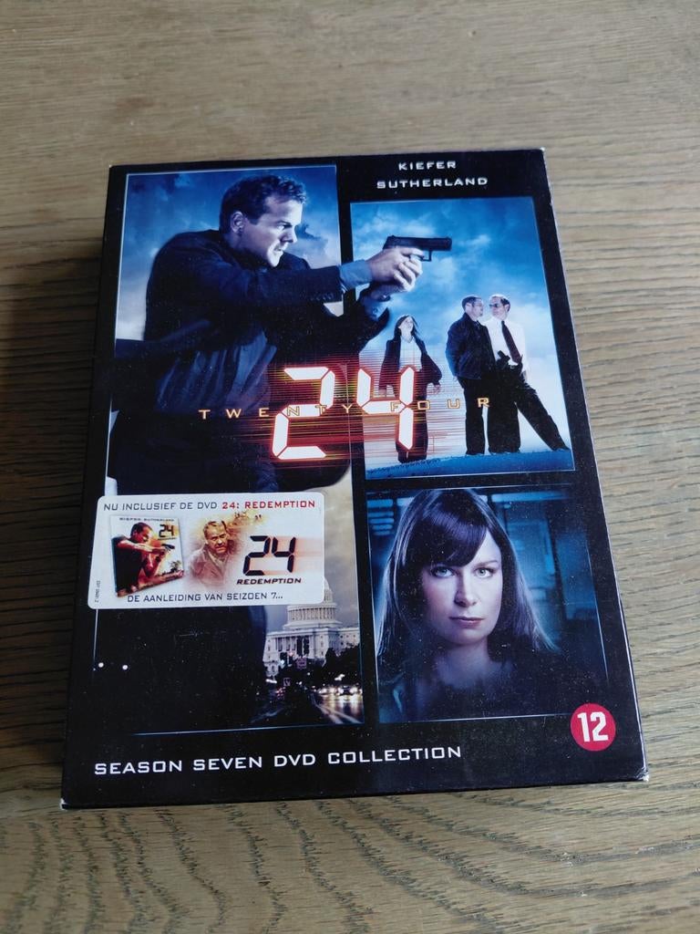 24 - Seizoen 7 dvd box., Cd's en Dvd's, Dvd's | Tv en Series, Zo goed als nieuw, Actie en Avontuur, Boxset, Vanaf 12 jaar, Ophalen of Verzenden