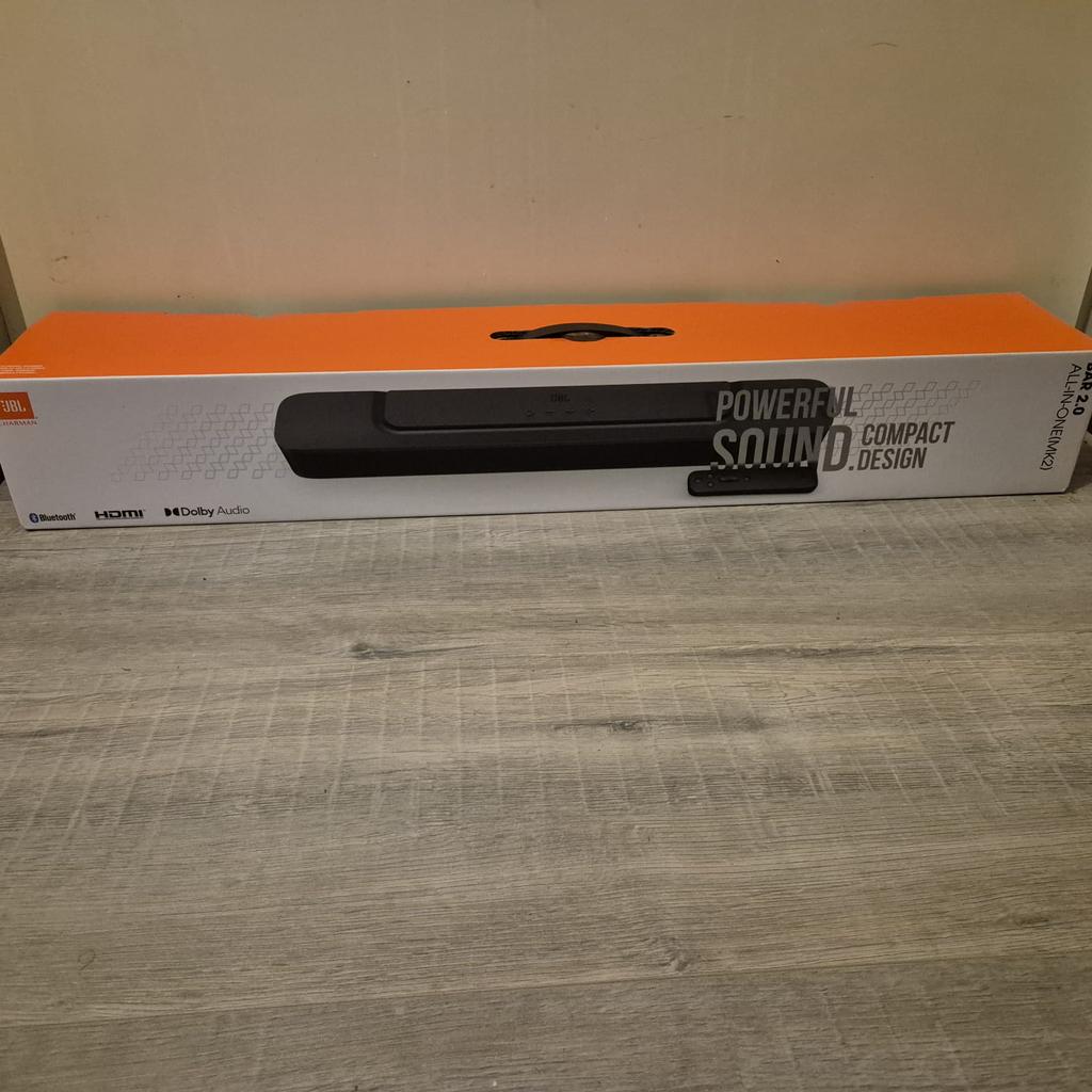 JBL Bar 2.0 All-in-One M2 Soundbar – Nieuw – Zwart, Ophalen of Verzenden, Bluetooth, Nieuw