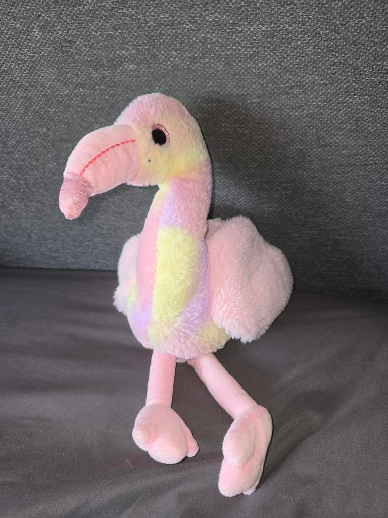 Schattige Keel Toys Flamingo Knuffel, Kinderen en Baby's, Speelgoed | Knuffels en Pluche, Ophalen of Verzenden, Zo goed als nieuw