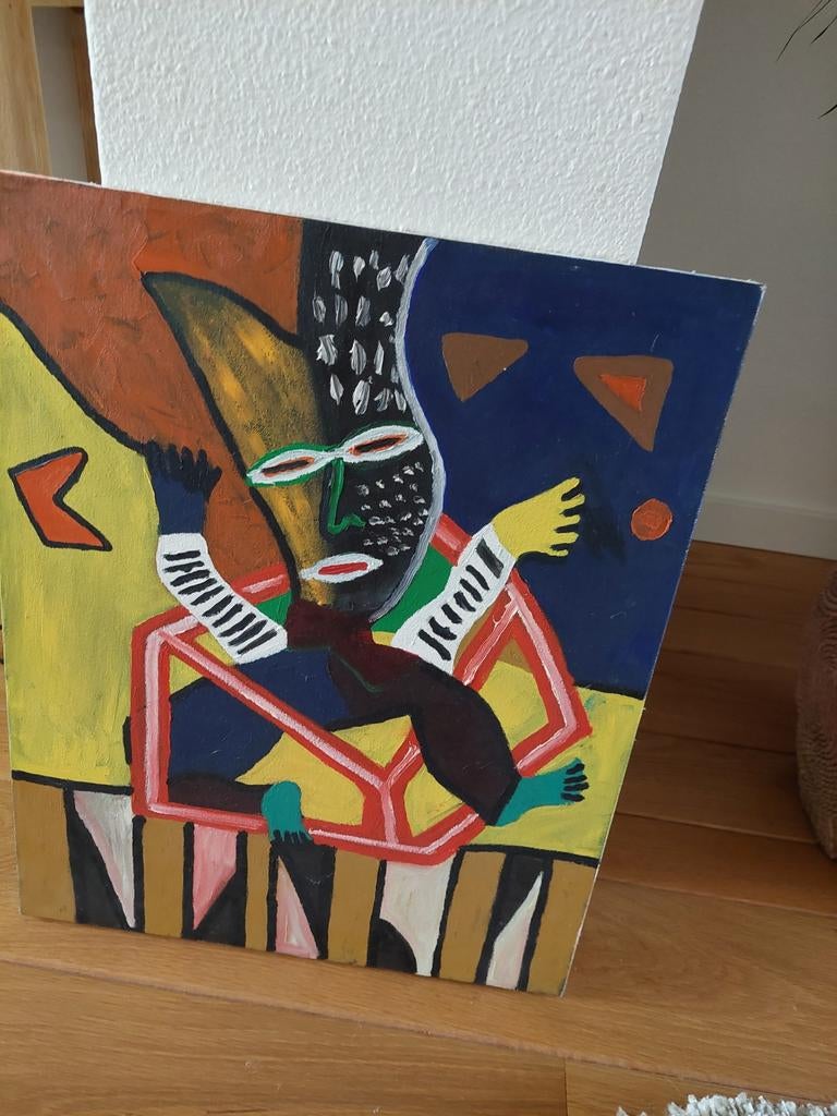 Fleurig schilderij,, Antiek en Kunst, Ophalen
