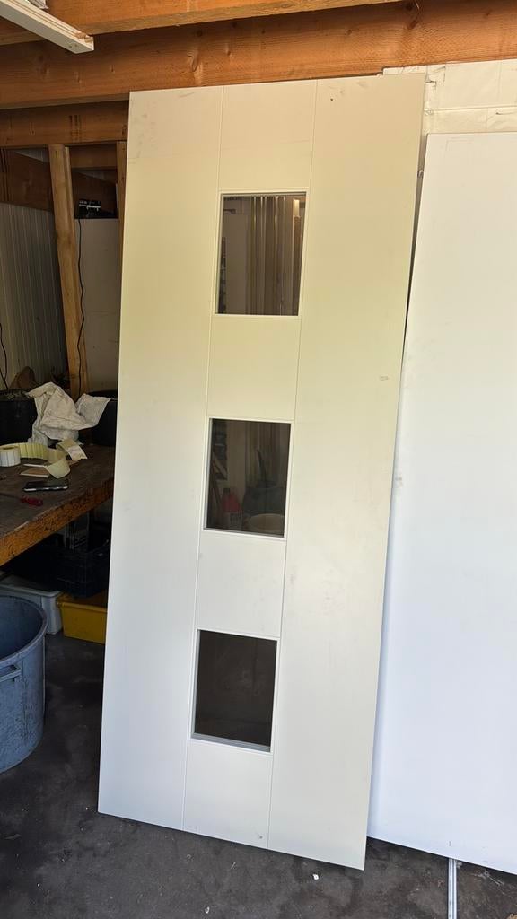 Verschillende Stompe paneeldeuren 88x231.5 cm blank glas, Ophalen, 80 tot 100 cm, 215 cm of meer, Binnendeur