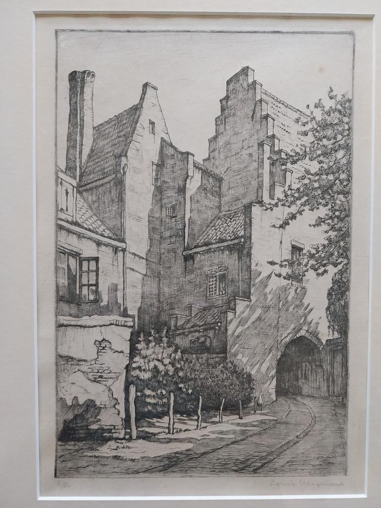 Louis heijmans ets, Antiek en Kunst, Ophalen of Verzenden