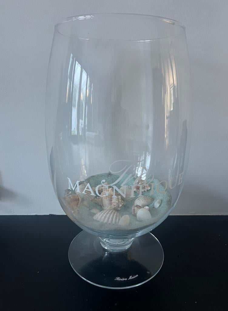Rivièra Maison Trés Magnifique Hurricane vaas/windlicht L, Huis en Inrichting, Woonaccessoires | Stolpen, Zo goed als nieuw, Ophalen of Verzenden