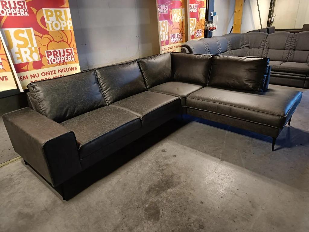 hoekbank Kiara 275 cm x 215 cm of gespiegeld. Ranger €1298,, Ophalen, 250 tot 300 cm, Industrieel , modern , trendy  , tijdloos , hip , klassiek