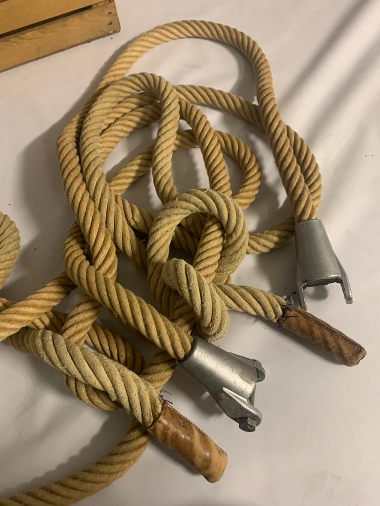 Vintage gymzaal touwen, Huis en Inrichting, Ophalen of Verzenden, Zo goed als nieuw, 50 tot 100 cm, Minder dan 100 cm
