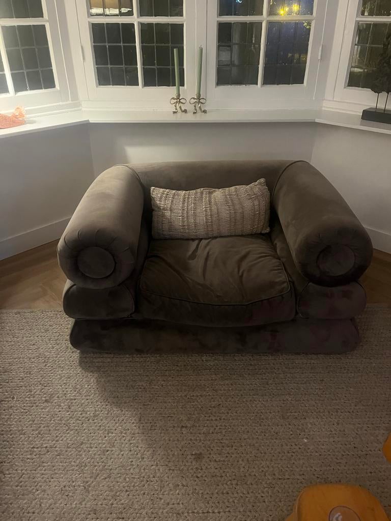 Eichholtz Bank - Stijlvol en Comfortabel, Huis en Inrichting, Fauteuils, Ophalen, Gebruikt, Stof, 100 tot 125 cm