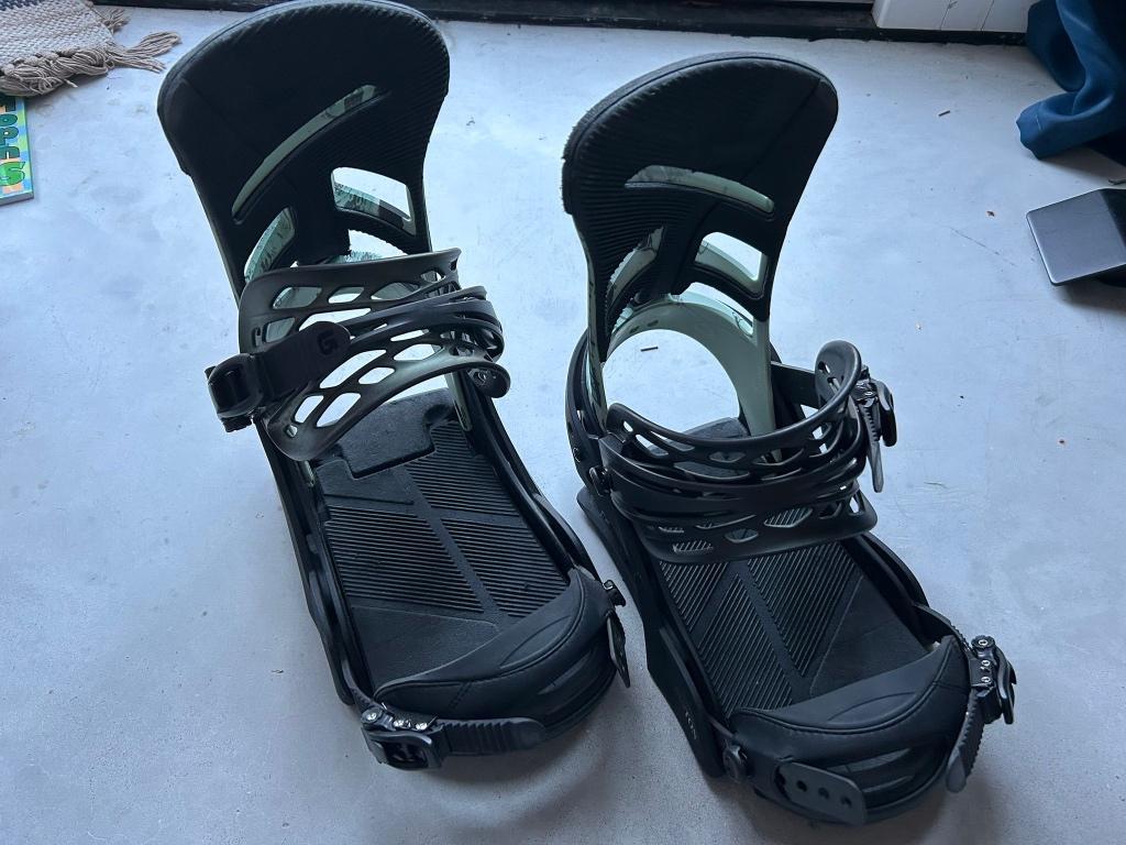 Snowboard bindingen mission reflex, Ophalen, Zo goed als nieuw, Schoenen