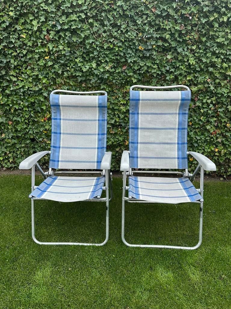 2 Dukdalf tuinstoelen, Caravans en Kamperen, Ophalen of Verzenden