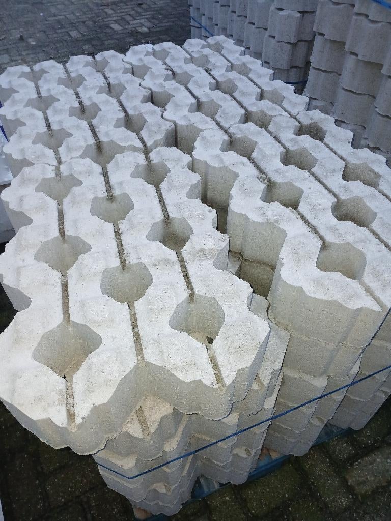 grasblok 40x60x12 grijs profiel  per stuk, Ophalen, Overige typen, Nieuw, 10 m² of meer