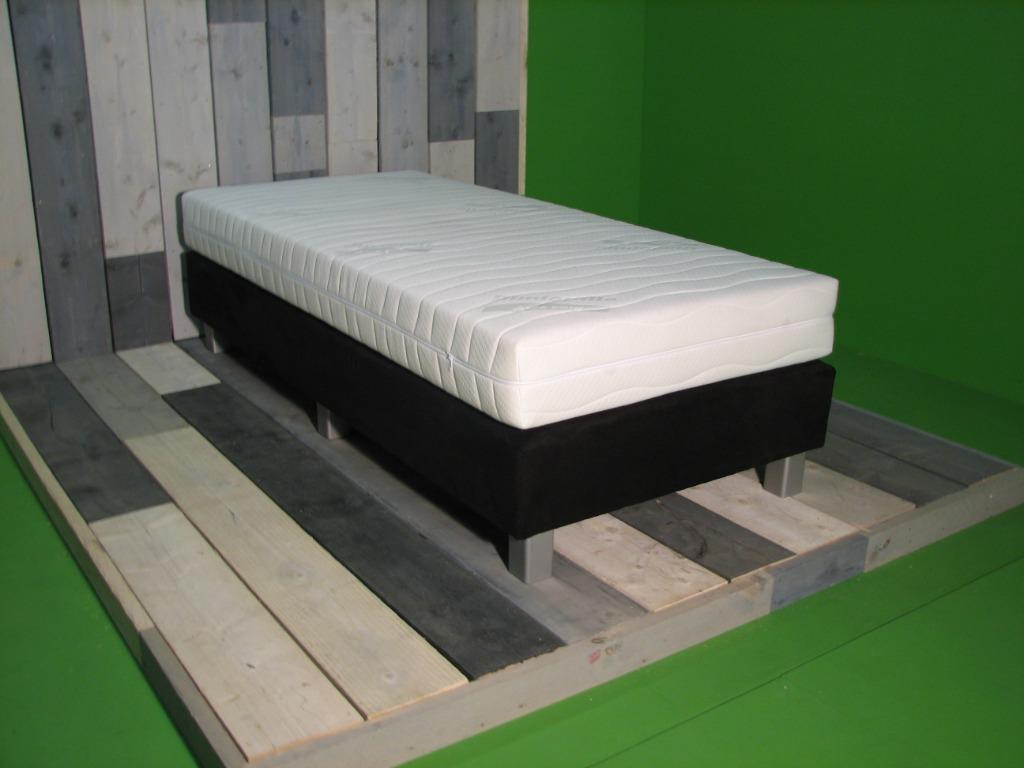 1 persoons HOTEL BOXSPRING + pocketveer ook 210 en 220 lang, Eenpersoons, Verzenden, Nieuw, 1-persoons Hotelboxspring ook leverbaar in extra lengte maten