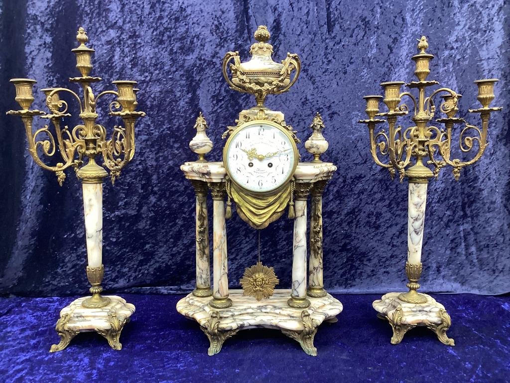Pendule . Klok . Antieke klok ., Antiek en Kunst, Antiek | Klokken, Ophalen