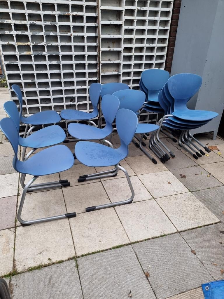 Partij Marko schoolstoelen stapelstoelen, Ophalen, Bruin, Vijf, Zes of meer stoelen