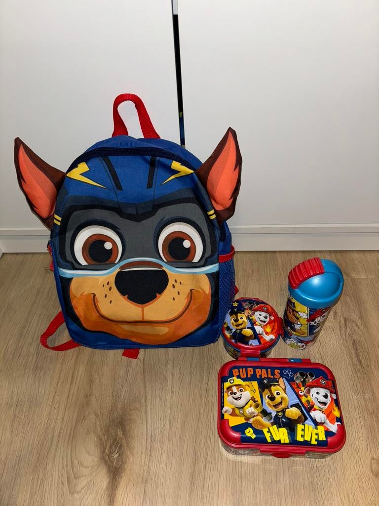 Paw Patrol schooltas en lunchset, Ophalen of Verzenden, Zo goed als nieuw, Rugtas