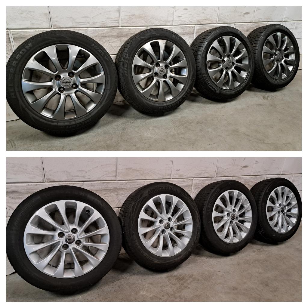 Lichtmetalen velgen Opel Corsa Meriva Tigra Combo 195/55/16, Auto-onderdelen, Banden en Velgen, Gebruikt, 16 inch, Banden en Velgen