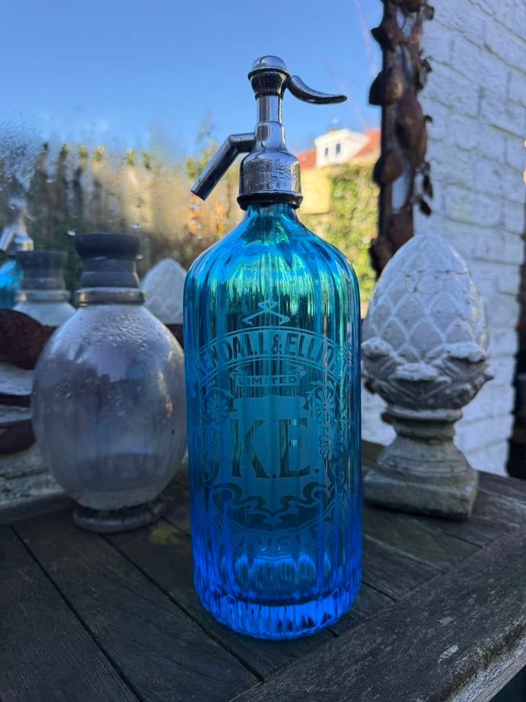 Spuitwaterfles, Engelse Syphon, Spuitfles, Siphon. STAVELEY, Antiek en Kunst, Curiosa en Brocante, Ophalen of Verzenden