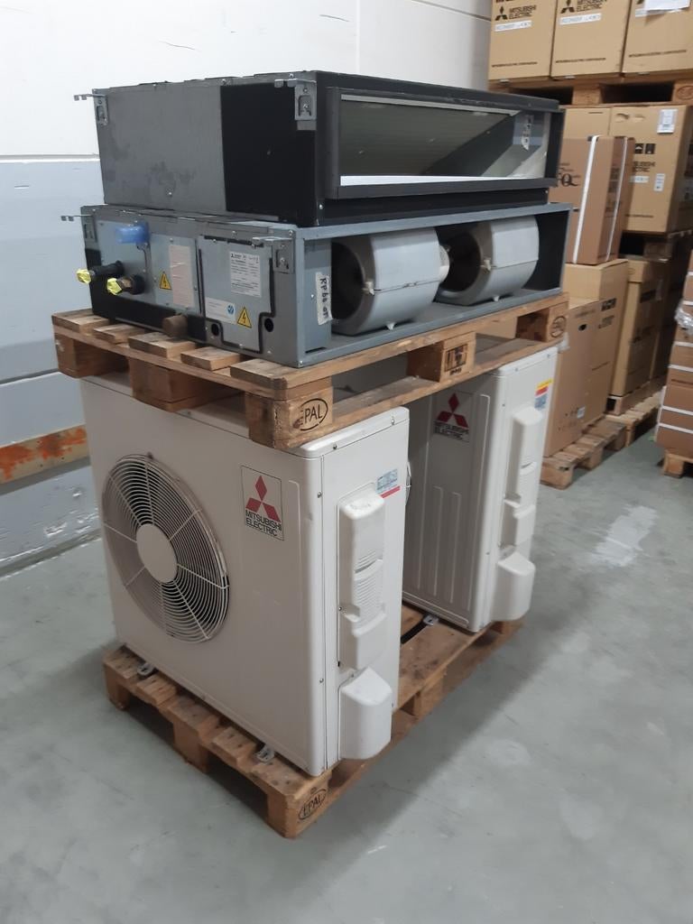 Mitsubishi electric warmtepomp 5 en 6 kw inverter H&C, Ophalen, Gebruikt, Koelen en Ontvochtigen, 3 snelheden of meer