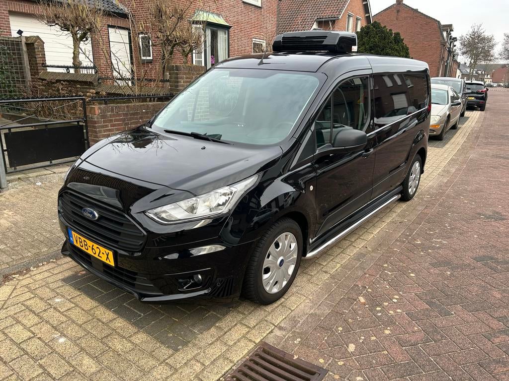 Ford Transit Connect L2 Ecoboost 100pk 2019 1e eigenaar, Auto's, Bestelauto's, Stof, 4 cilinders, Zwart, Origineel Nederlands