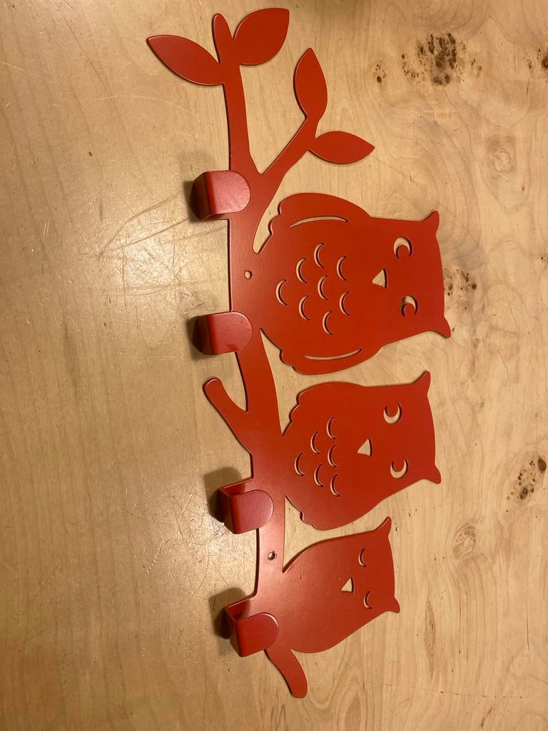 Leuke Kinderkapstok / Wandhaken - Uil Design, Ophalen, Zo goed als nieuw, Kapstokje