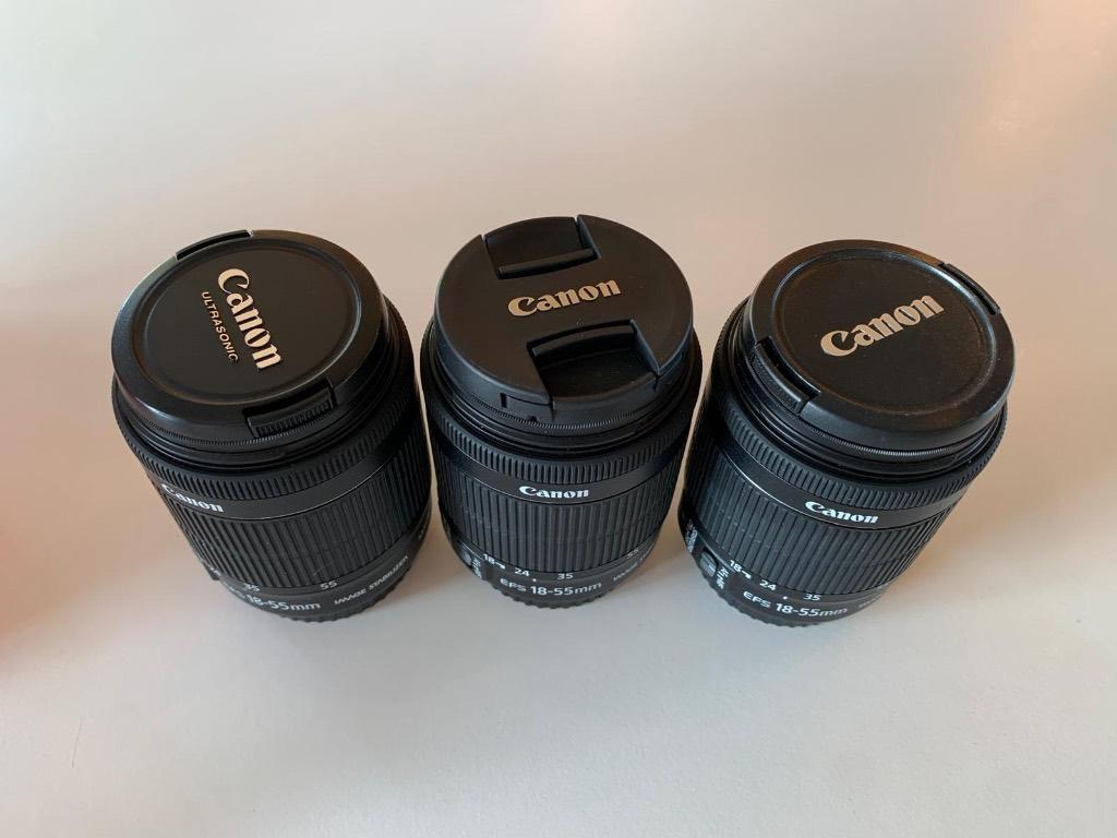 Canon lens EF-S 18-55mm (2 stuks te koop), Ophalen, Zo goed als nieuw, Standaardlens