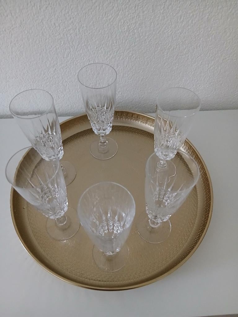 mooie kristallen champagne glazen, Verzamelen, Ophalen of Verzenden, Zo goed als nieuw, Overige typen