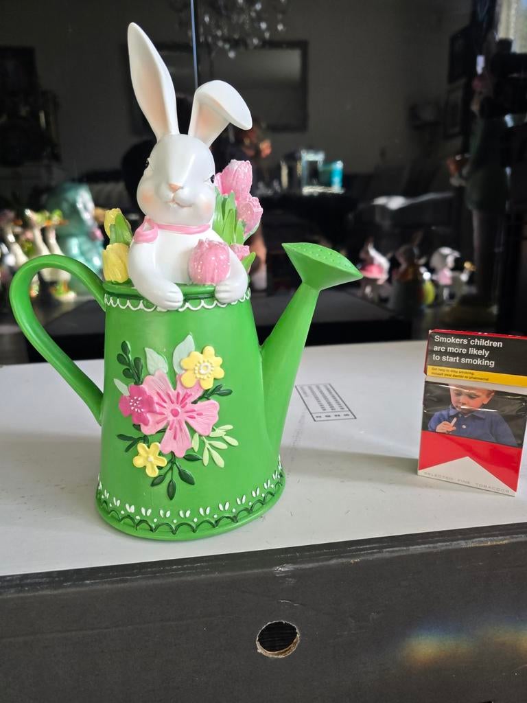 Paashaas in gieter decoratie, Ophalen of Verzenden, Nieuw