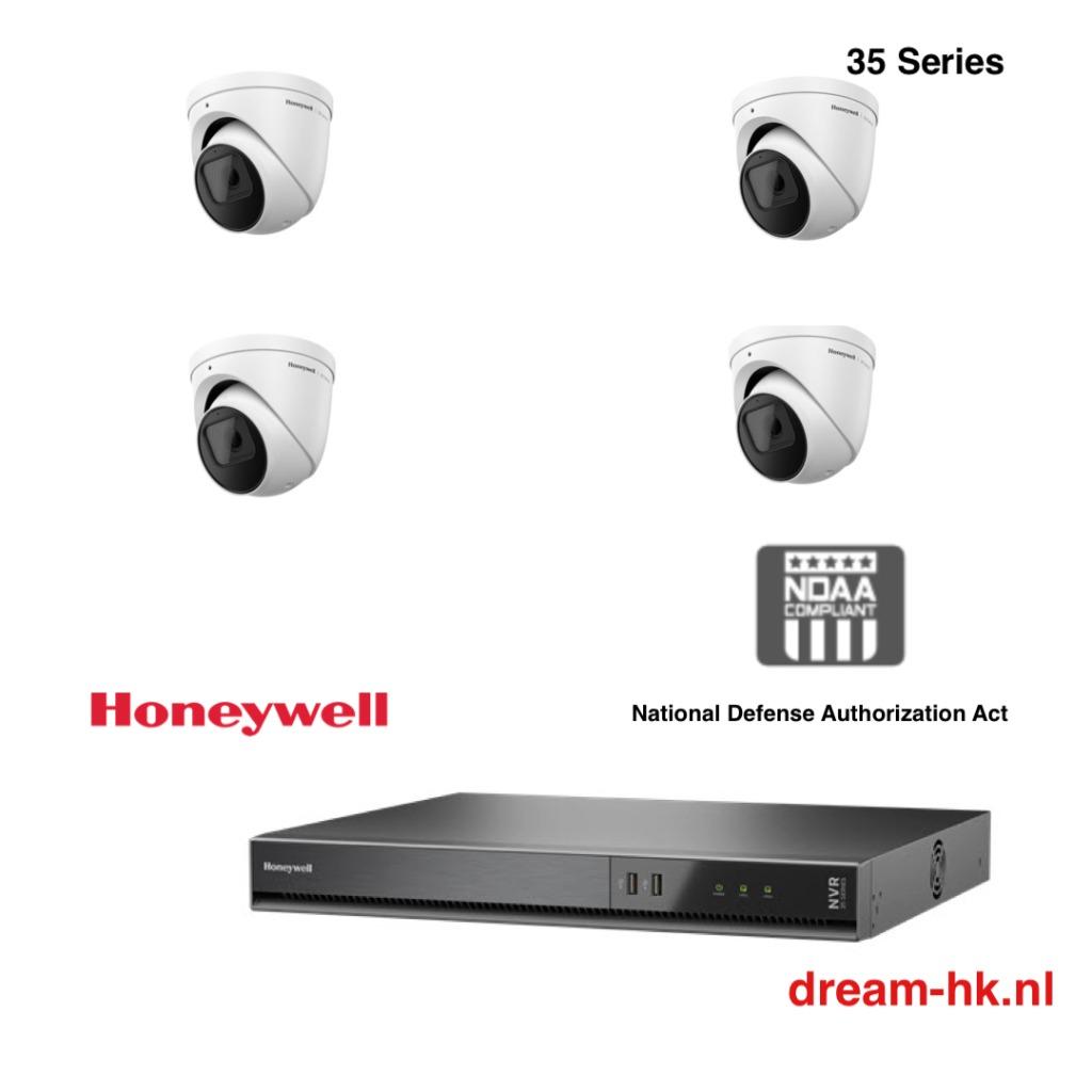 3MP Honeywell 4CH IP PoE set(35 SERIES)(NDAA)