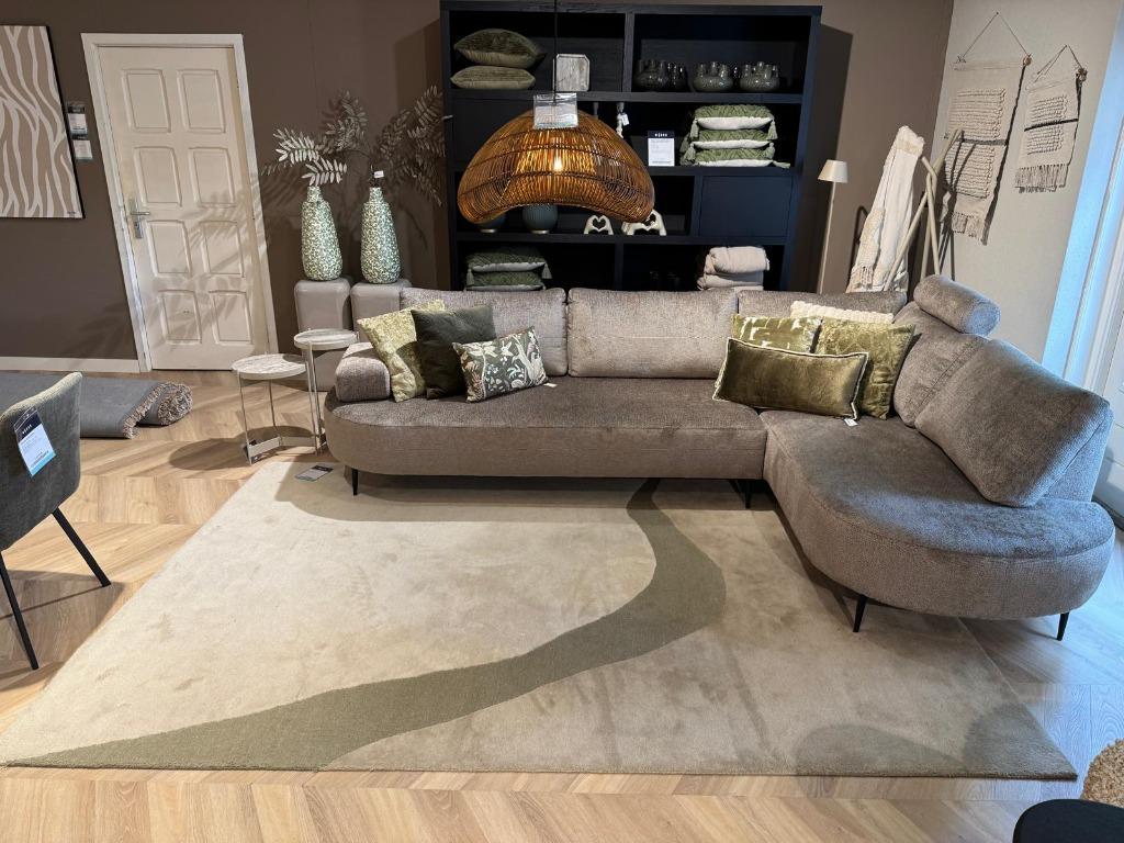 Vloerkleed Organix I Whoon I Meubilex I van €699 voor €219, Ophalen, Gebruikt, Groen, 200 cm of meer