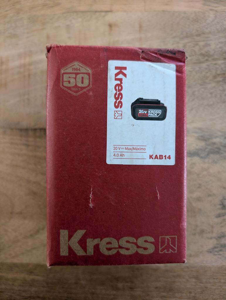 Accu Kress, 20V, 4.0 Ah, Doe-het-zelf en Verbouw, Ophalen, Zo goed als nieuw