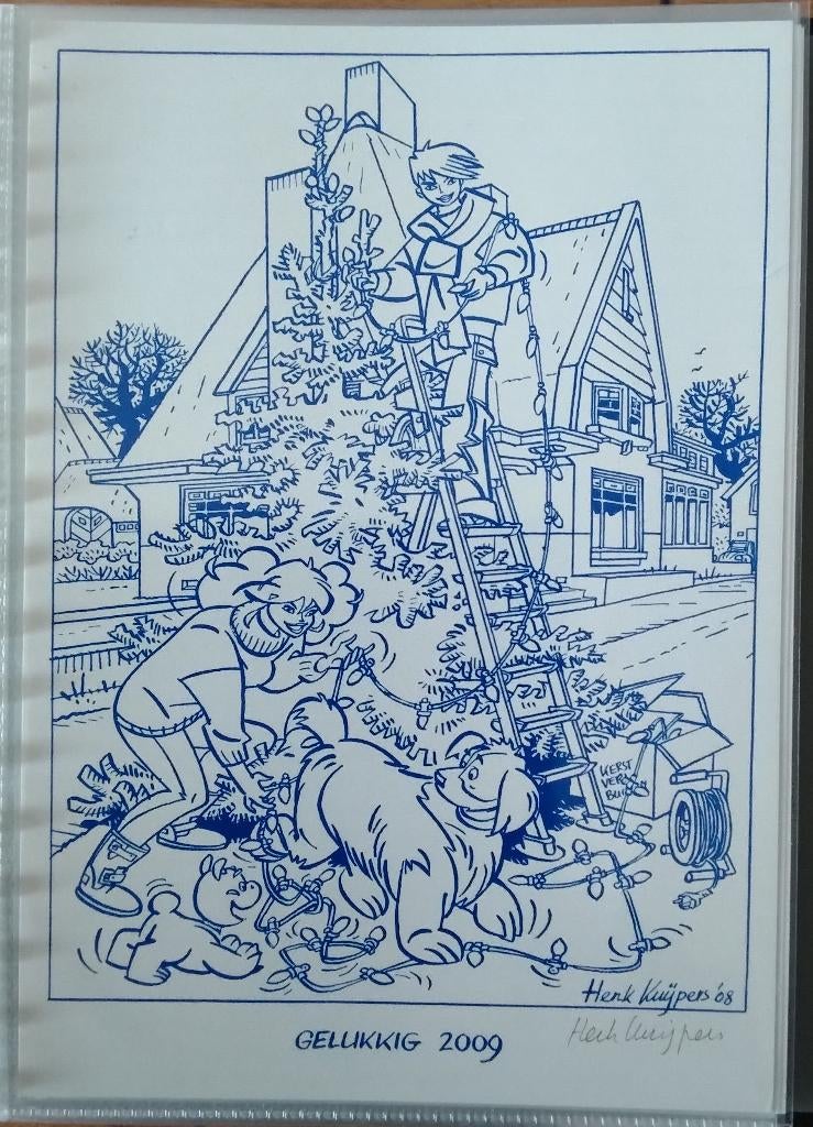 Franka Kerst / Nieuwjaarskaart 2009  (Henk Kuipers), Verzamelen, 1980 tot heden, Nieuw, Ophalen of Verzenden, Prent