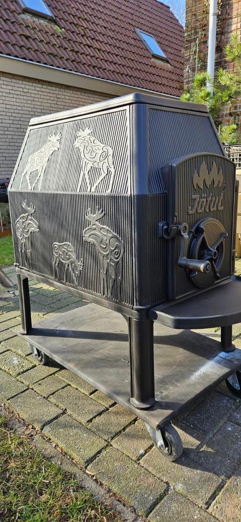 Jotul 121 houtkachel in nieuwstaat, Huis en Inrichting, Houtkachel, Ophalen of Verzenden, Zo goed als nieuw, Vrijstaand