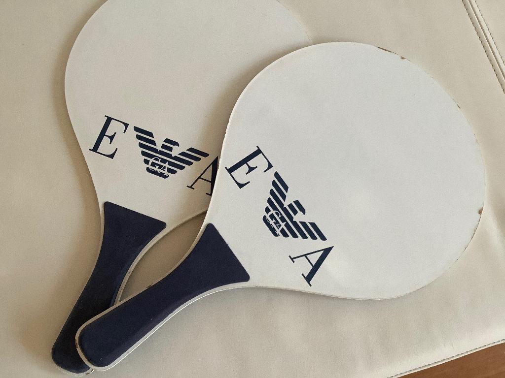 Beach Ball Tennis padel set Emporio Armani, Ophalen of Verzenden, Gebruikt, Padelracket