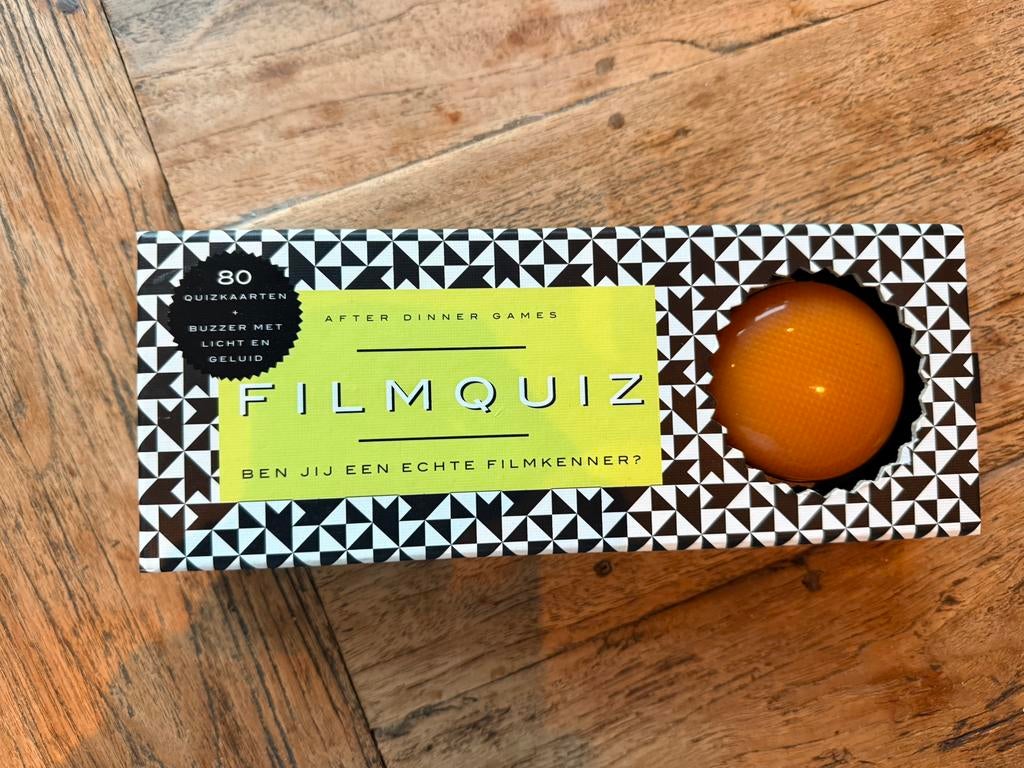 Filmquiz met buzzer | nooit gespeeld, Ophalen of Verzenden, Nieuw