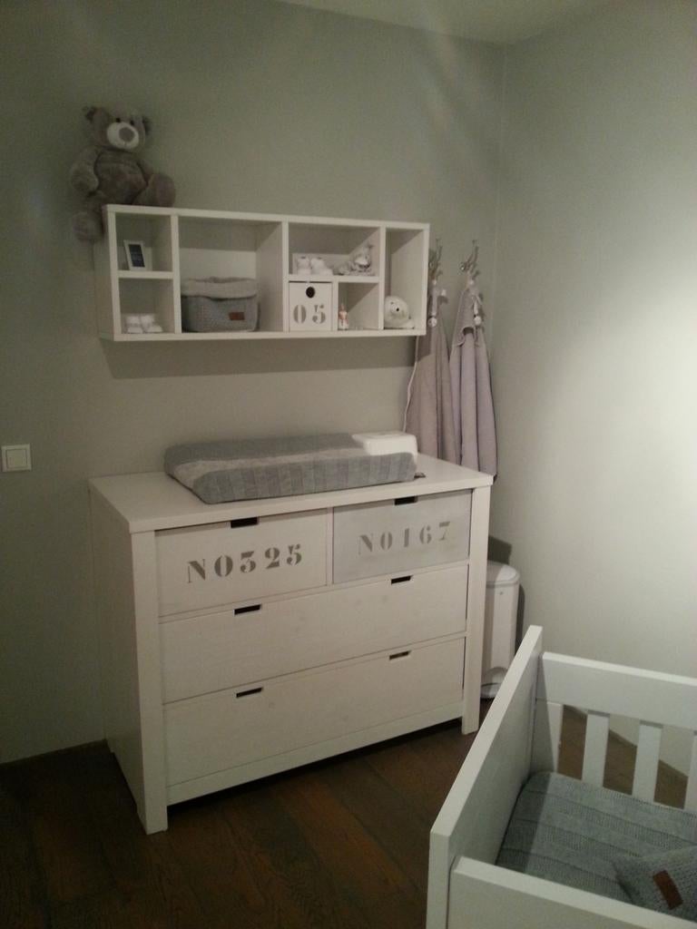 Babykamer Bopita Basic Wood commode+ledikant, Ophalen, Gebruikt, Commode