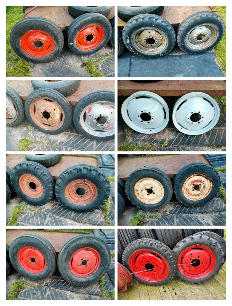 Voorwielen Fordson Dexta MF Renault Fendt trekker tractor, Ophalen