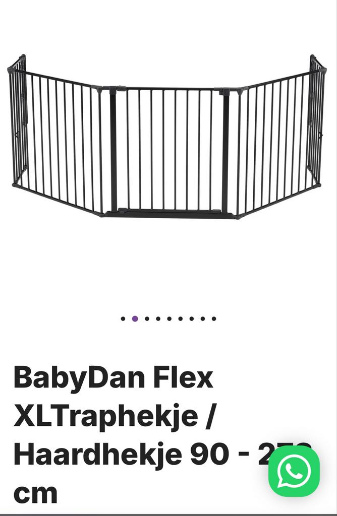 BabyDan Flex XL Traphekje / Haardhekje - 90-278 cm, Ophalen of Verzenden, Zo goed als nieuw, 115 cm of meer, Metaal of IJzer