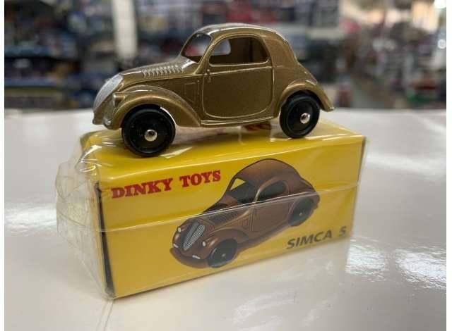 Simca 5 Topolino, green-brown, Hobby en Vrije tijd, Modelauto's | 1:43, Nieuw, Auto, Dinky Toys, Ophalen of Verzenden
