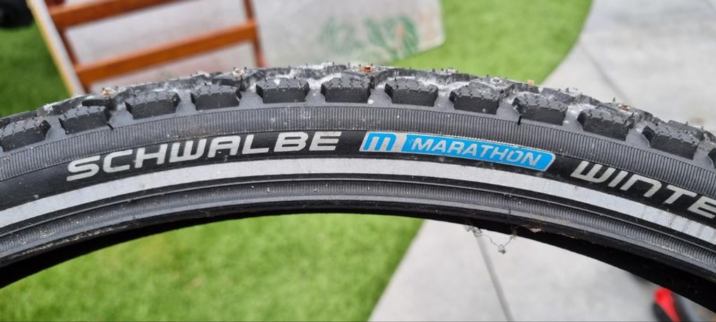 Schwalbe marathon winter 26 x 1.75, Ophalen, Zo goed als nieuw, Band, Schwalbe