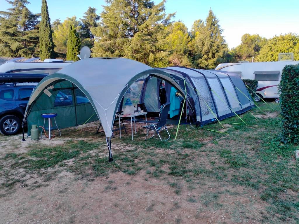 4-6 Persoons Tent te Huur Kampa Hayling 6 air, Caravans en Kamperen, Tenten, Ophalen of Verzenden
