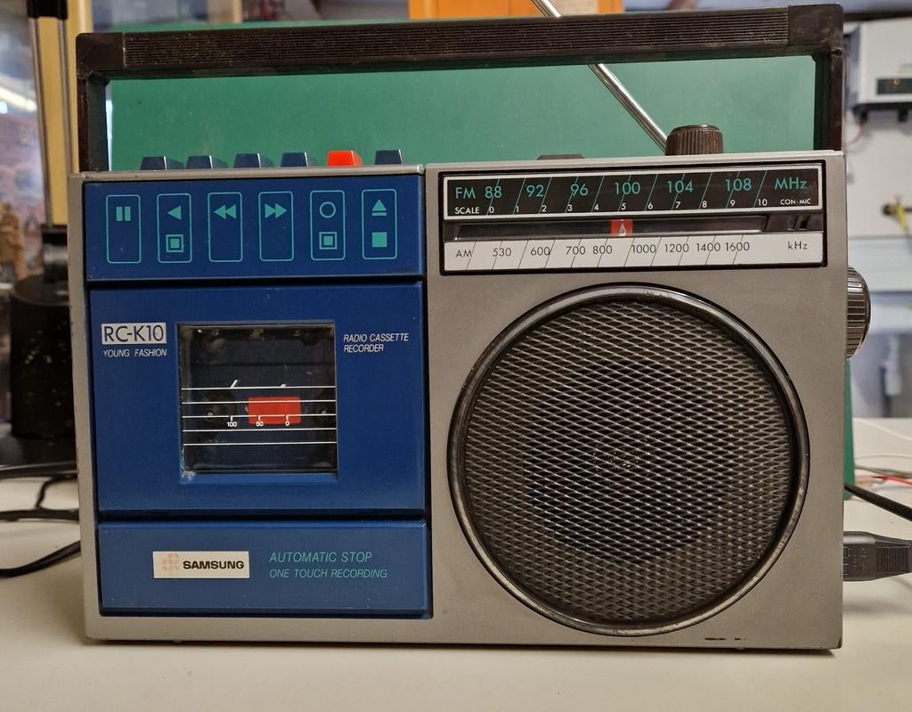 Samsung RC-K10 Radio Cassetterecorder - Defect, Audio, Tv en Foto, Radio's, Niet werkend, Radio, Ophalen of Verzenden